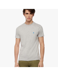 Brooks Brothers T-shirt girocollo con logo in cotone Supima lavato - male T-Shirt Grigio M