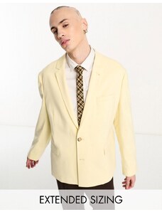 ASOS DESIGN - Blazer oversize giallo pallido