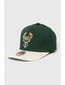 Mitchell&Ness cappello con visiera con aggiunta di cotone Milwaukee Bucks