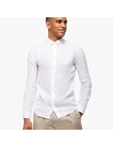 Brooks Brothers Camicia sportiva Milano Slim-fit in lino - male Camicie sportive Bianco XXL