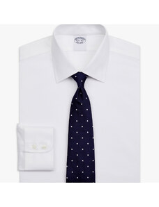 Brooks Brothers Camicia bianca slim fit non-iron in twill con collo Ainsley - male Camicie eleganti Bianco 14H