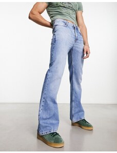 ASOS DESIGN - Jeans a zampa lavaggio blu medio vintage