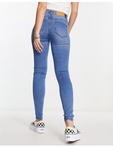 Noisy May - Callie - Jeans skinny a vita alta azzurri-Blu