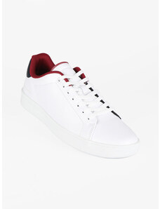Tommy Hilfiger Court Leather Cup Sneakers In Pelle Da Uomo Basse Rosso Taglia 43