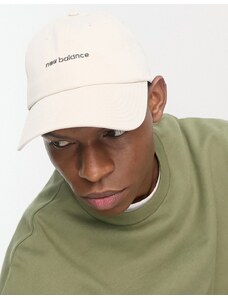 New Balance - Cappellino avena con logo lineare-Neutro
