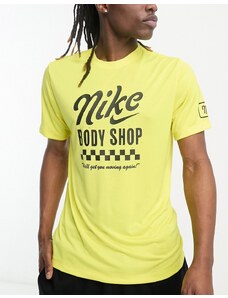 Nike Training - Body Shop Dri-FIT - T-shirt gialla-Giallo