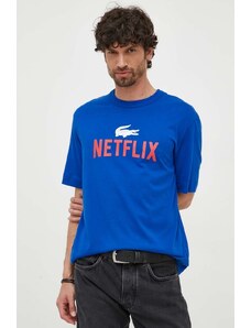 Lacoste t-shirt in cotone x Netflix