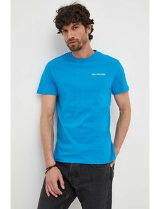 Trussardi t-shirt in cotone colore blu