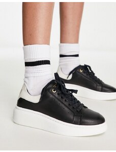 Barbour - Amanza - Sneakers nere con suola flatform-Nero