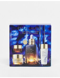 Estee Lauder - Set regalo con 4 prodotti per la cura della pelle Nighttime Necessities Repair + Lift + Hydrate (risparmia il 19%)-Nessun colore