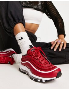 Nike - Air Max 97 - Sneakers in raso rosse-Rosso