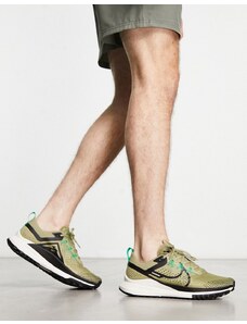 Nike Running - React Pegasus Trail 4 - Sneakers verdi-Bianco