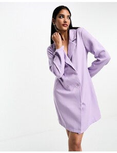 Urban Threads - Vestito blazer corto doppiopetto lilla-Viola