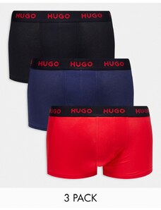 Hugo Red HUGO - Bodywear - Confezione da 3 boxer aderenti multicolore