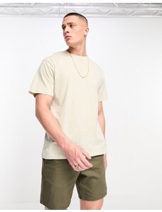Only & Sons - T-shirt beige vestibilità comoda-Bianco