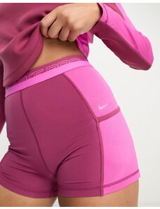 Nike Training Nike - Pro Femme Training Dri-FIT - Pantaloncini viola da 3“