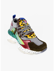 Osey Sneakers Donna Multicolor Con Zeppa Grigio Taglia 37