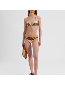 La DoubleJ Swimwear gend - Bikini Bottom (Placed) Foulard Liberty Ivory L 80% Polyamide 20% Elastane