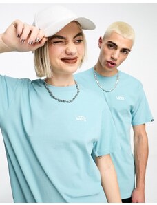 Vans - left chest - T-shirt unisex blu con logo sul petto