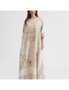 La DoubleJ Dresses gend - Lacey Muumuu Dress Solid White Smoke XXL 80% Cotton 20% Polyamide