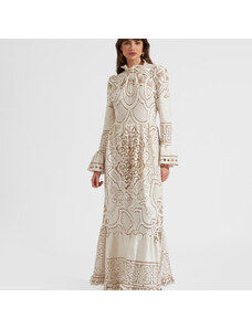 La DoubleJ Dresses gend - Lacey Visconti Dress Solid White Smoke L 80% Cotton 20% Polyamide