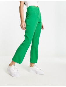 Miss Selfridge - Pantaloni a zampa taglio corto verdi-Verde