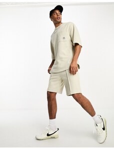 Only & Sons - Pantaloncini in jersey testurizzati beige in coordinato-Neutro