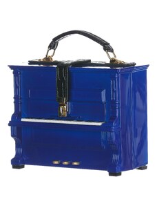 Borsa Piano Yavanna con tracolla, Cosplay Steampunk, colore blu, ARIANNA DINI DESIGN