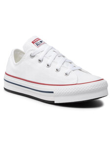 Converse platform sales basse bianche