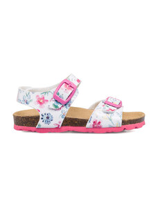 Sandali bianchi da bambina con stampa fiorellini Settenote