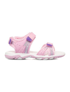 Sandali rosa da bambina con dettagli argento Le scarpe di Alice