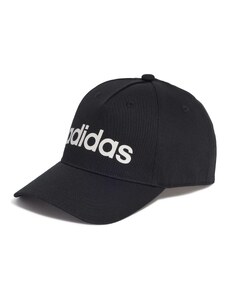 Cappellino da baseball nero con logo bianco adidas Daily
