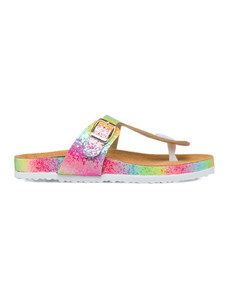 Sandali infradito arcobaleno glitterati da bambina Le scarpe di Alice