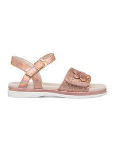 Sandali oro rosa da bambina con glitter Le scarpe di Alice