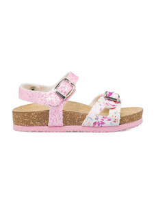 Sandali bianchi e rosa con paillettes da bambina Settenote