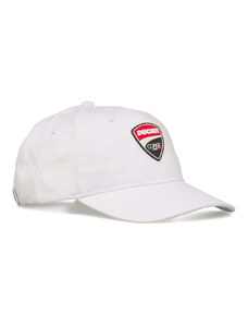 Cappellino bianco con badge gommato Ducati Corse