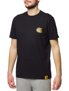 T-shirt nera da uomo con logo sul petto Scrambler Ducati Heritage Patch