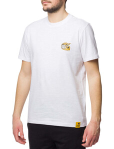 T-shirt bianca da uomo con logo sul petto Scrambler Ducati Heritage Patch