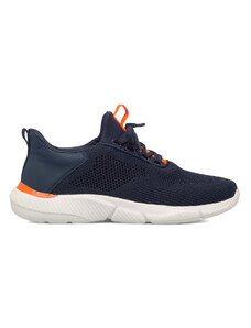 Sneakers blu da uomo con dettagli arancioni Gate 76