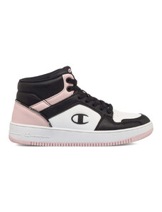 Sneakers alte nere e rosa da donna Champion Rebound High