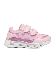 Sneakers rosa da bambina con luci nella suola Le scarpe di Alice