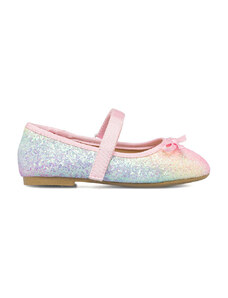 Ballerine glitterate arcobaleno da bambina Le scarpe di Alice