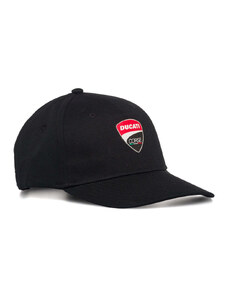 Cappellino nero con badge gommato Ducati Corse
