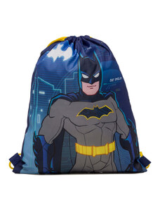 Sacca portatutto blu con stampa Batman