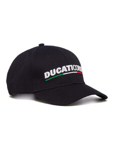 Cappellino nero con logo ricamato Ducati Corse