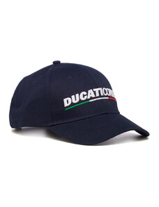 Cappellino blu con logo ricamato Ducati Corse