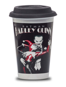 PittaRosso Tazza da passeggio in ceramica con stampa Harley Quinn