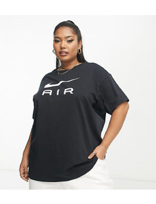 Nike Plus - Air - T-shirt boyfriend nera-Nero