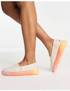 Toms - Alpargata Mallow - Sneakers colore naturale con suola spessa sfumata-Multicolore