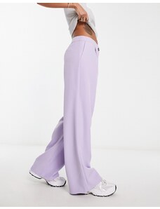 Miss Selfridge - Pantaloni lilla sartoriali con fondo ampio-Viola